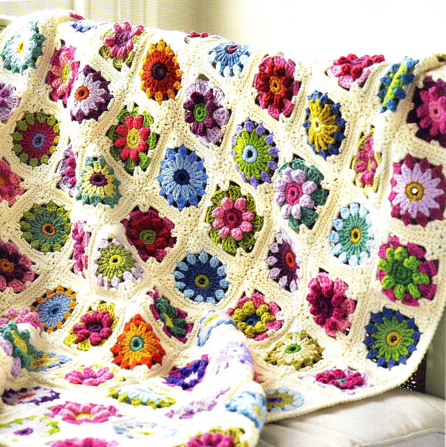 Crochet Sunflower Afghan