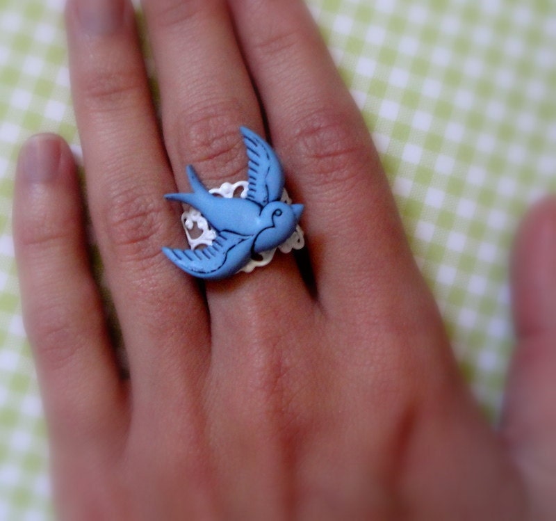 Sparrow Filigree Ring