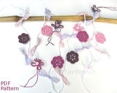 Crochet Garland Flowers Pattern Ternura Tenderness Wedding Decoration Tutorial Download Immediately