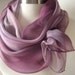 Dusted Rose - Hand Painted, Sheer Chiffon Scarf