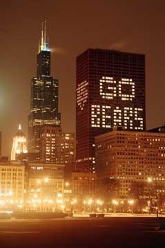 GO BEARS Chicago Skyline 8x10 photo 676