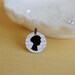 Jane Austen silhouette charm necklace