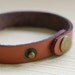 Go forth and set the world on fire engraved 1/2" leather bracelet