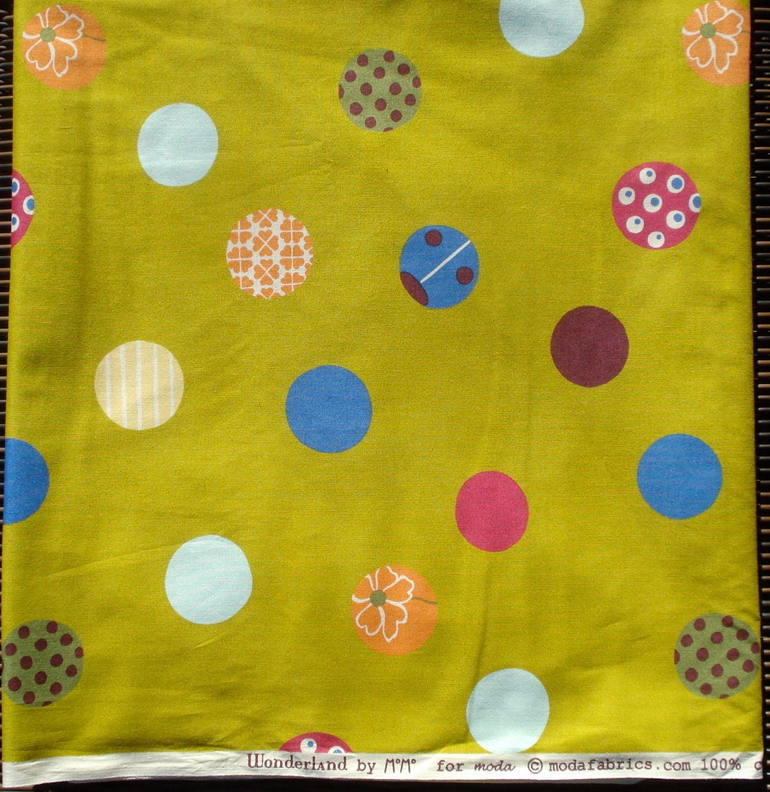 MoMo Wonderland Rabbit Hole Pistachio moda fabrics FQ or more