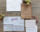 Oberon wedding invitation suite