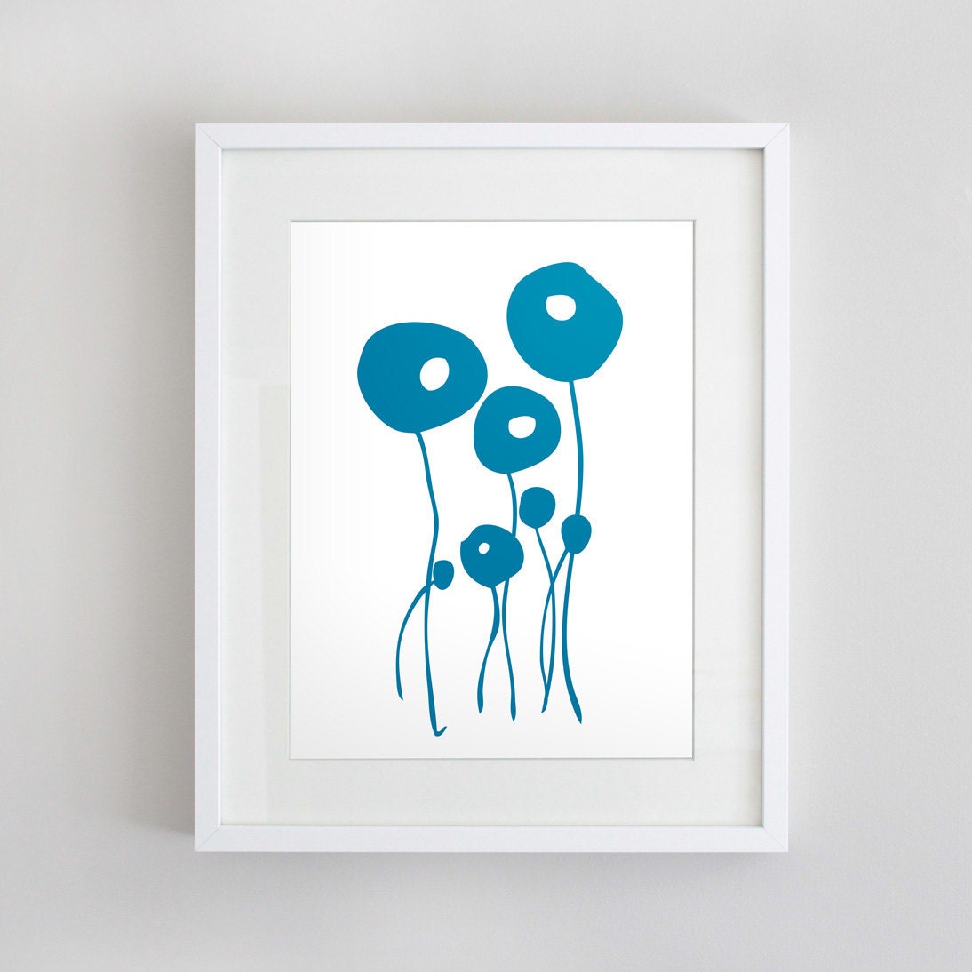 Mod Poppies print (medium)