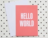 Hello World card