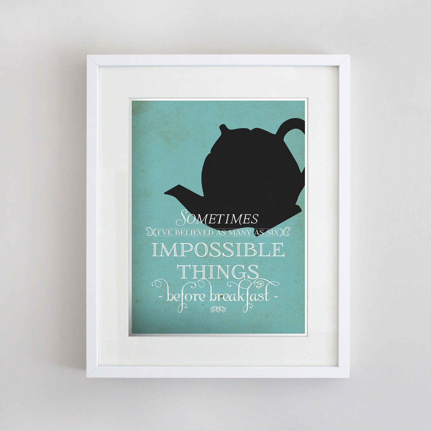 Wonderland 'Impossible things' print (medium)