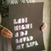 Last Night a DJ Saved My Life - foiled print
