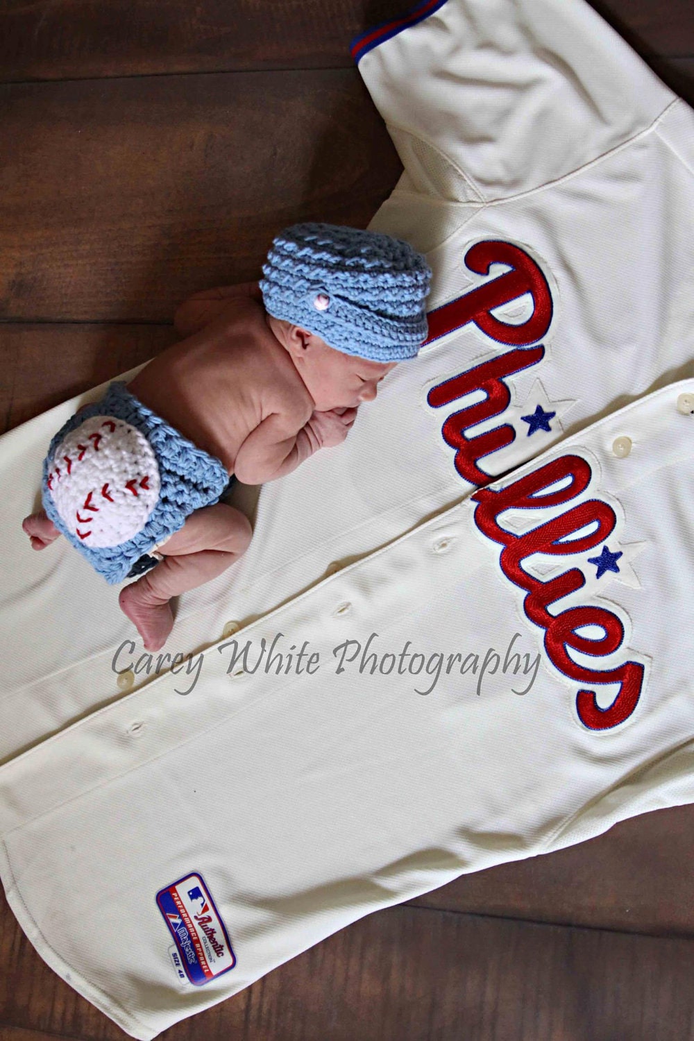 Baby Boy Baseball Hat and Baseball diaper cover Newborn Photp Prop