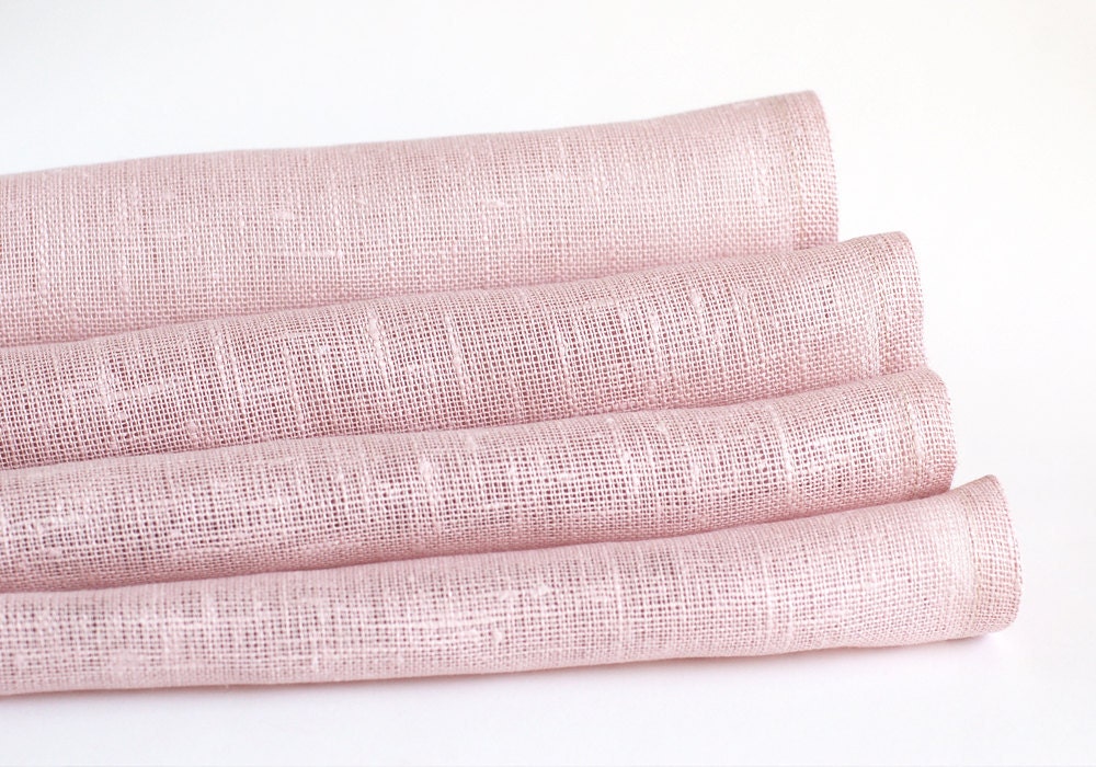 Natural linen napkins. Set of 8.