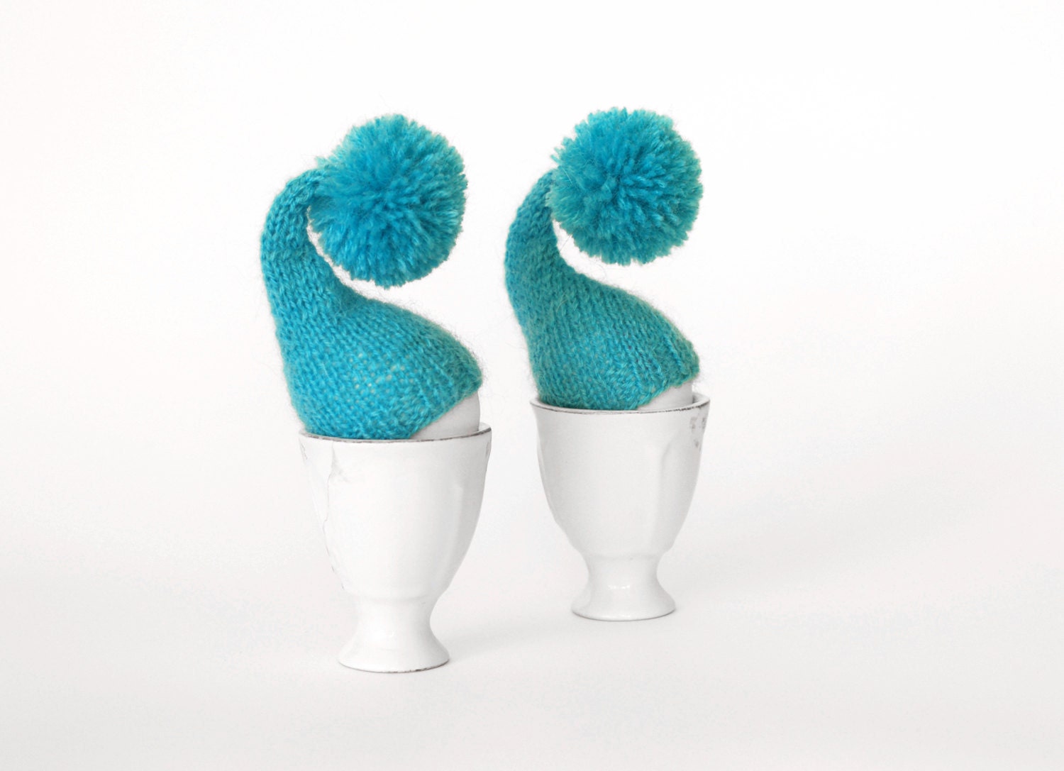 Turquoise egg warmers