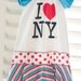 4/5 -- I LOVE NY -- Upcycled Peasant Style Knit Dress