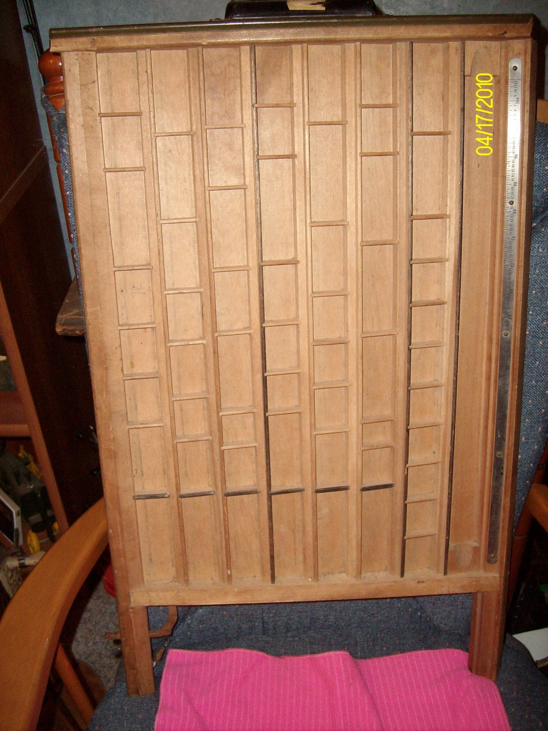 Free Shipping--Vintage Letter Press Printers Type Tray Drawer / Jewelry Display