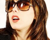 FARRAH Oversized Boho Vintage SUNGLASSES Tortoise