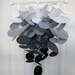 Baby Mobile in Fade to Black - Ombre Nursery Crib Mobile