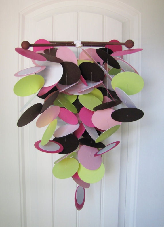 Baby Mobile in Pink Berry Vine