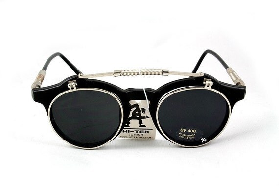 Steampunk Gothic flip up Sunglasses Hi Tek London Alexander