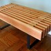 Steel and 2x bench