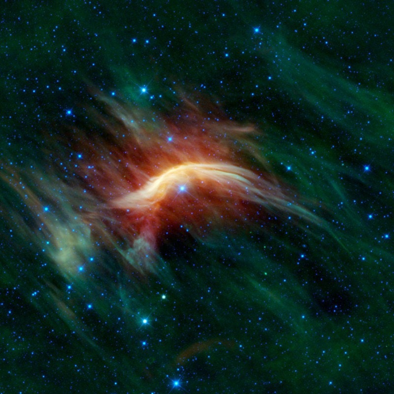 Zeta Ophiuchi Runaway Star Plows Through Space 12 x 12-inch Fine Art Astronomy Print