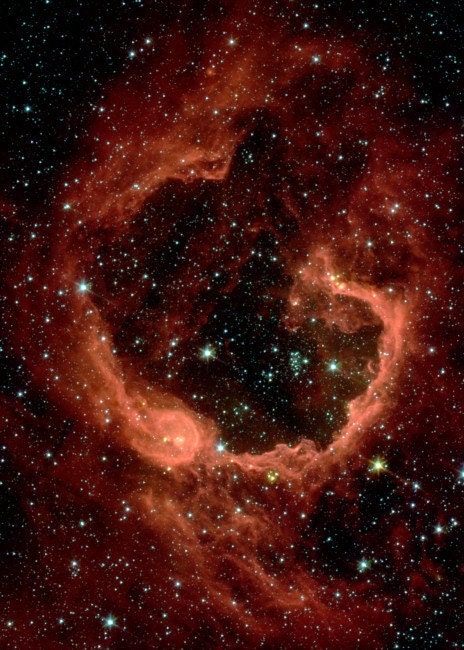 Bursting At The Seams 5x7 inch Hubble Space Telescope Photo Card on Glossy Paper with Plain Paper Back
