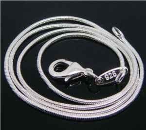 Sterling silver chain necklace 925 stamped snake chain