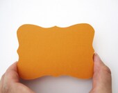 24 Orange Bracket cards (3.5 x 2.5 inches) die cuts A14 Il_170x135