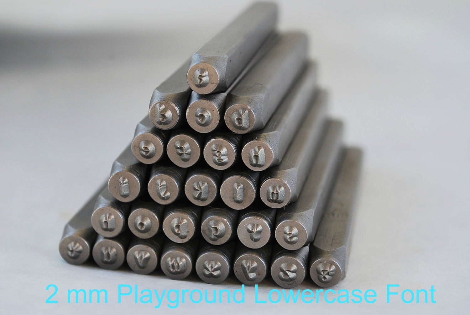 Now Here-Brand New-Ltd. Qty-2 mm-Lowercase Playground/Kristen/Aras Font Alphabet Letter Stamp Set-Metal Stamps-Jewelry Stamping Supplies