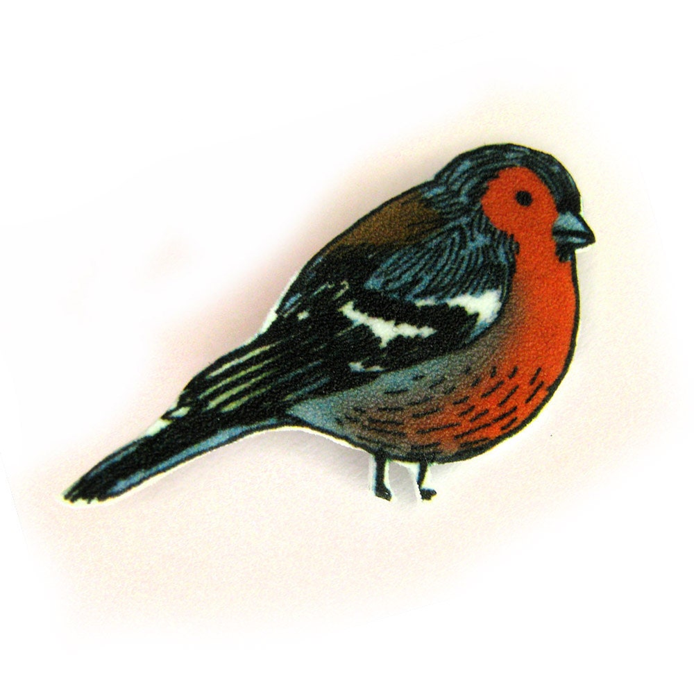 Bird Brooch - Chaffinch