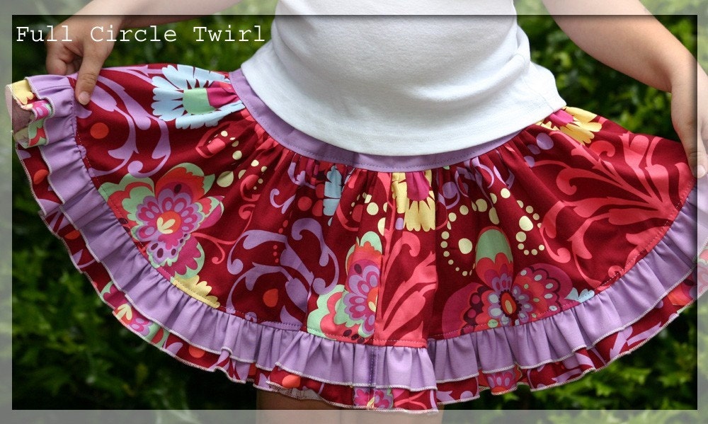 Full Circle Twirl Skirt Custom Choose your own fabric Free Shipping