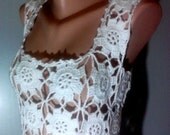 White Dreams Hand Crochet Dress Spring Summer Fall Winter Women Wedding Dress Bride Mothers Day Special Gift
