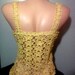 Touch of Gold Shimmering Crochet Top