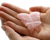 Butterfly Fertility Meditation Stone - Rose Quartz