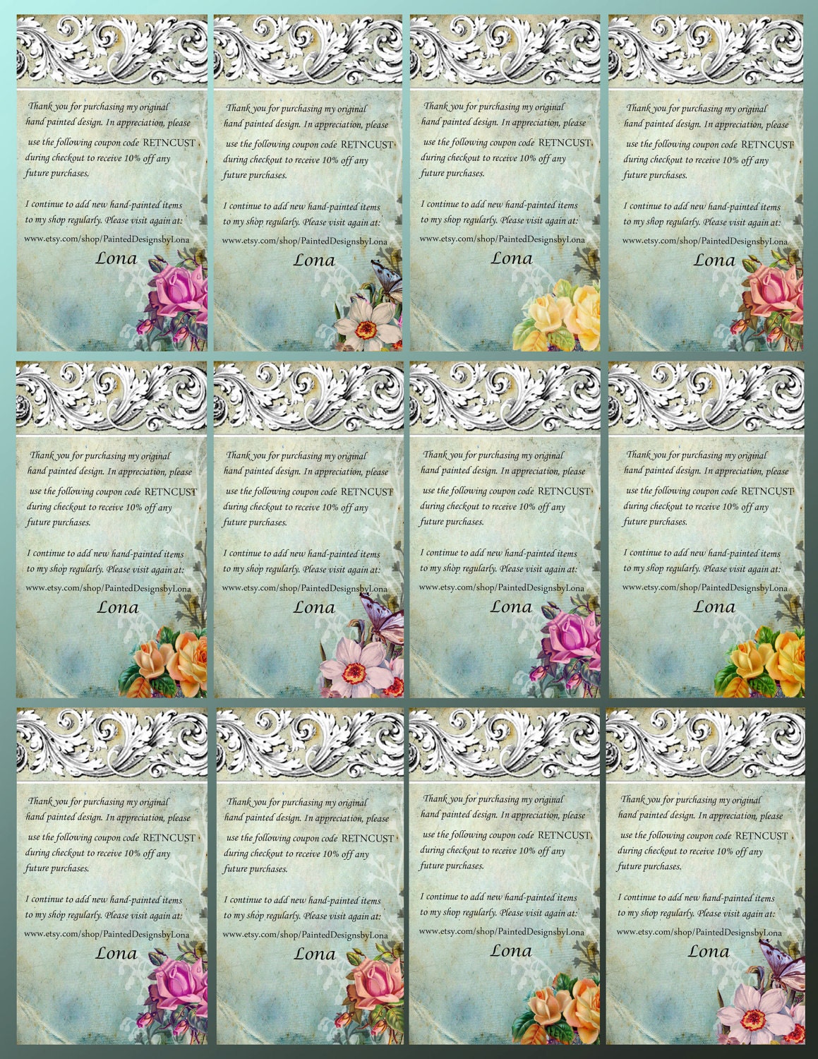 RESERVED-Digital Collage Sheet - Clip Art Elements- Digital Scrapbooking-" Ornamentaea Taupe" Earring Cards
