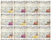 Digital Collage Sheet - Clip Art Elements- Digital Scrapbooking-" Ornamentaea Taupe" Hang Tags