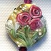 Lampwork Bead - Pendant Focal- "Organic or Floral"  2 in 1 Bead SRA