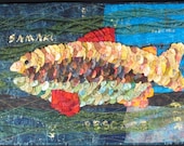 Handmade Art Quilt - A FISH IS A FISH