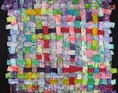 Handmade Art Quilt - PASTEL WEAVE