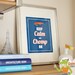 8x10 Orange & Blue "Keep CALM and CHOMP on" Print