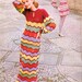 Crochet Dress Pattern Vintage PDF 095 BoHo ZigZag Maxi Dress from WonkyZebra
