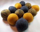 Wool Dryer Balls - Harry Potter Hufflepuff - Set of 12 Eco Friendly - Can be scented or unscented