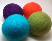 Wool Dryer Balls - A Day at the Carnival - Set of 4 - Eco Friendly - Can Be Scented or Unscented
