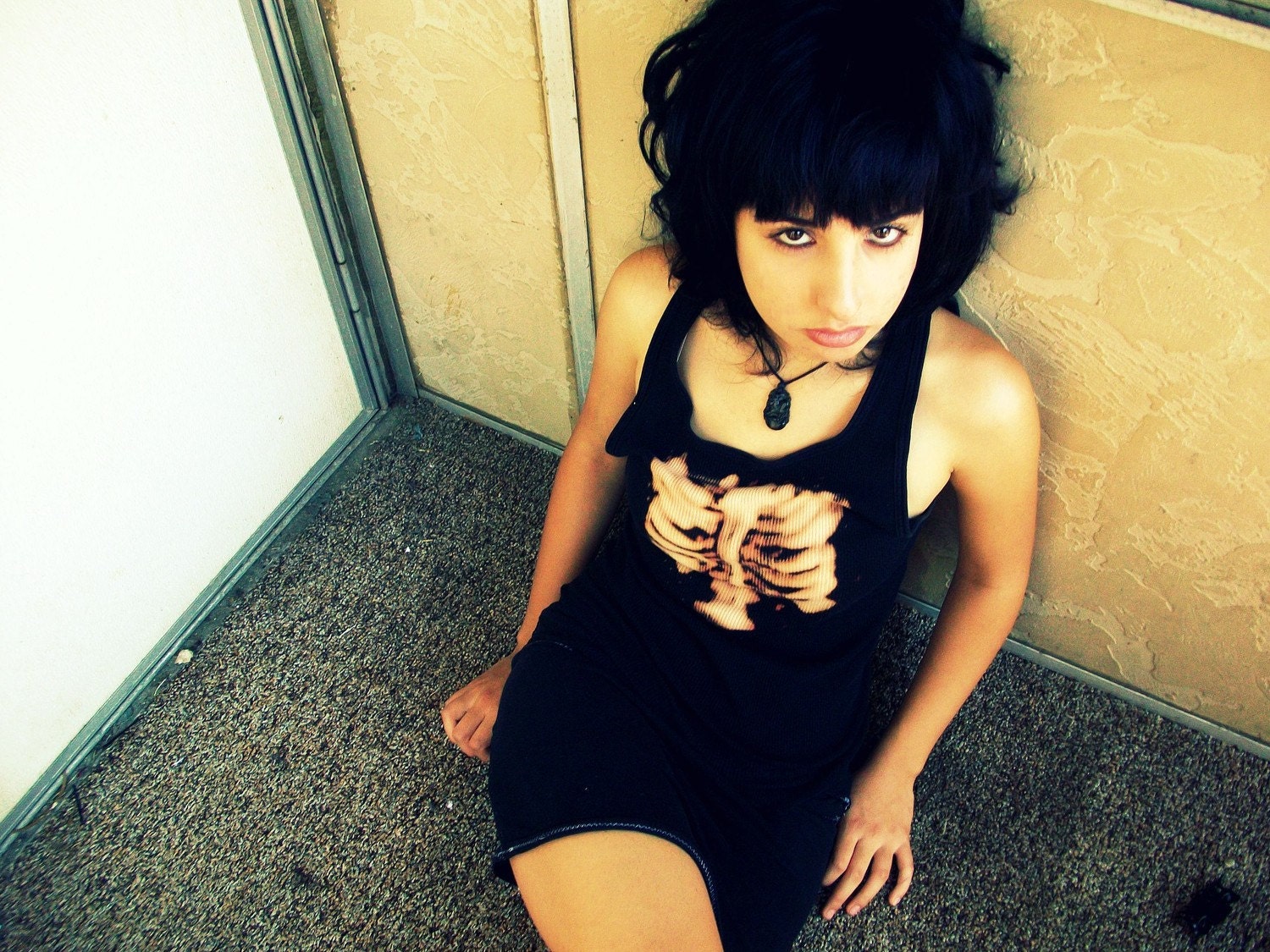 Psycho Ribcage Grunge Top