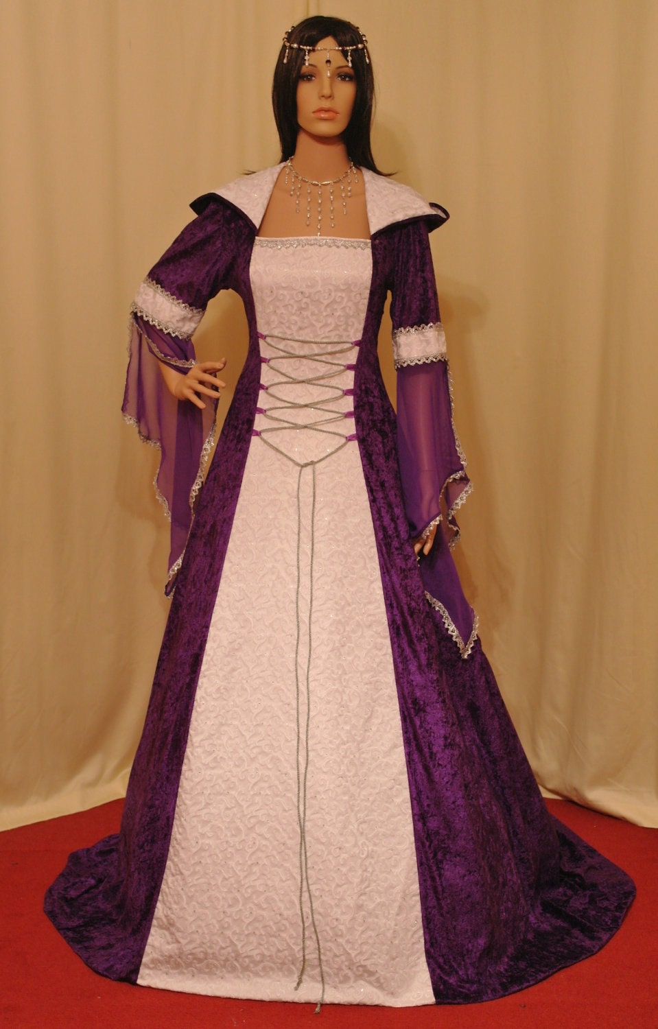 medieval handfasting renaissance dress custom made