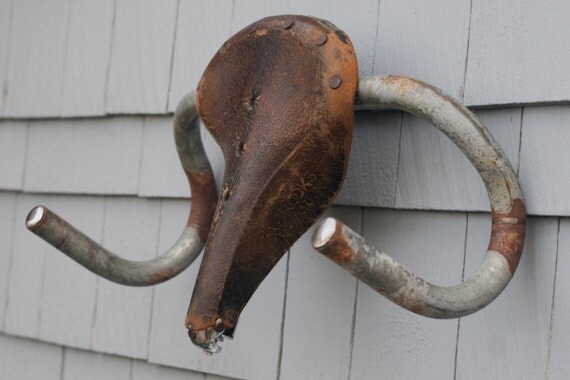 Bicycle Saddle Ram's-Head Sculpture