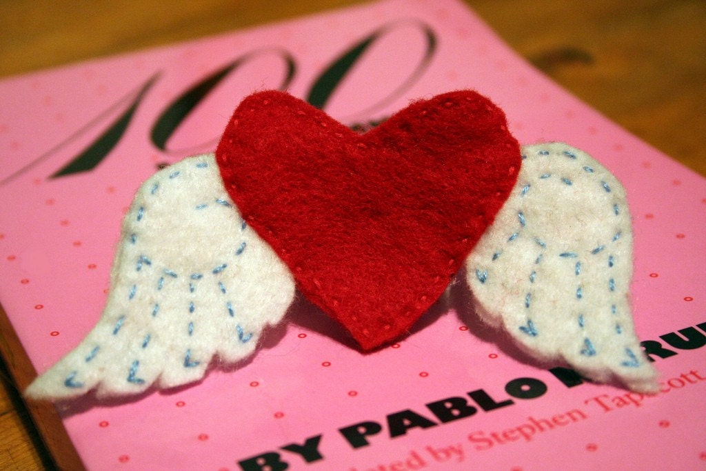 my heart is light brooch