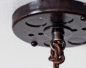 Ebony Patina Ceiling Canopy Kit // Pendant Light Hardwire Installation Kit