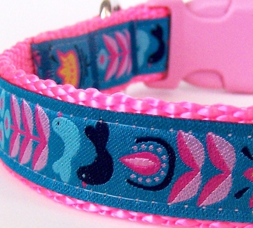 Folk Garden Dog Collar / Handmade Pet Accessories