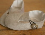 Baby Boy or Girl Shoes Linen Loafers a Favorite Baby Shower Gift