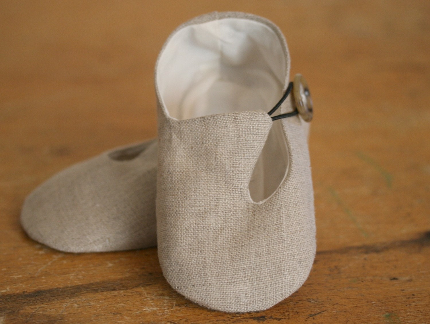 Baby Boy or Girl Shoes Linen Loafers a Favorite Shower Gift